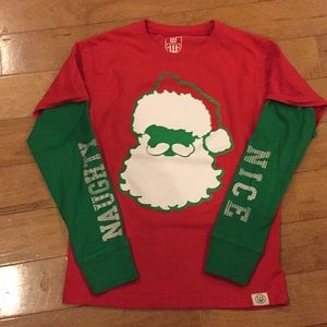 Wes and Willy Santa Shirt